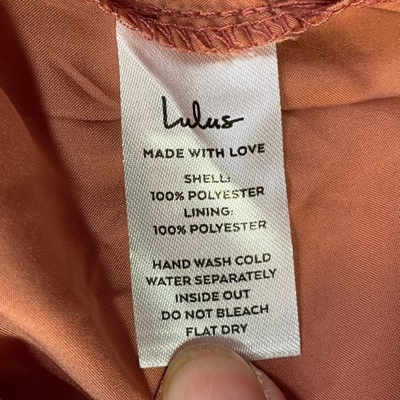 NWT Lulus Chic Demeanor Rusty Rose Floral Jacquard Halter Mini Dress Sz S - Picture 11 of 16